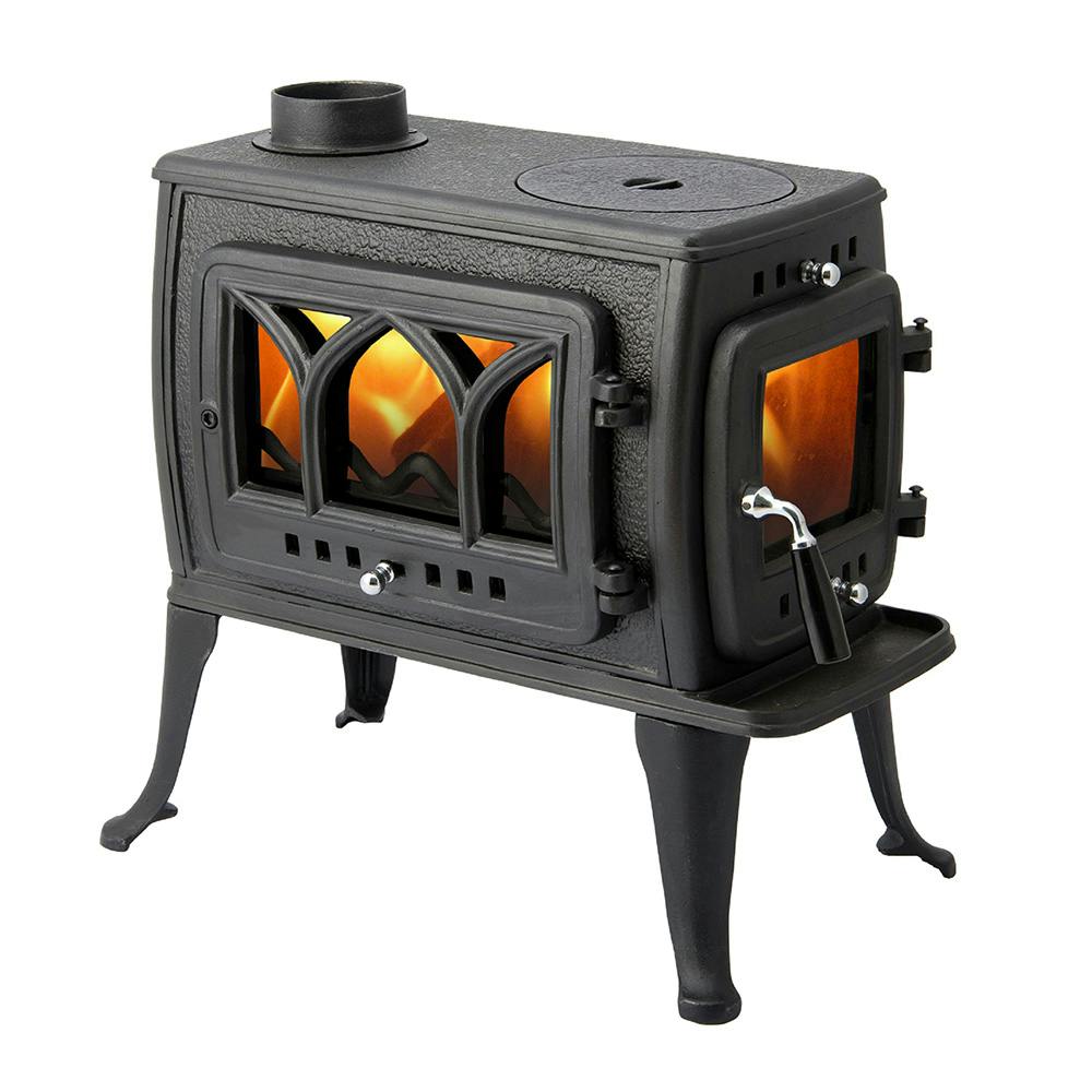 【新品】薪ストーブセット 鋳物薪ストーブ MS-403TX 煙突径φ106mm 暖房面積10～15坪【別送品