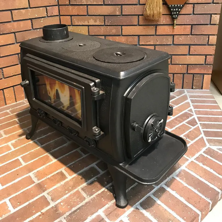 鋳物薪ストーブ EV-206TX 煙突径φ120mm 暖房面積20~25坪【別送品】