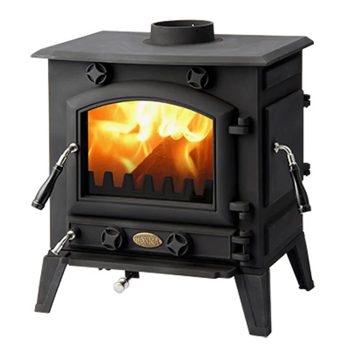 鋳物薪ストーブ HTC-50TX 煙突径φ120mm 暖房面積20~30坪【別送品】