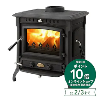 鋳物薪ストーブ HTC-60TX 煙突径φ150mm 暖房面積40~50坪【別送品】