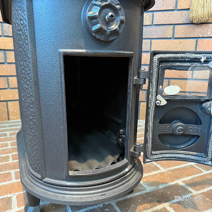 鋳物薪ストーブ EV-515TX 煙突径φ106mm 暖房面積10~15坪【別送品】