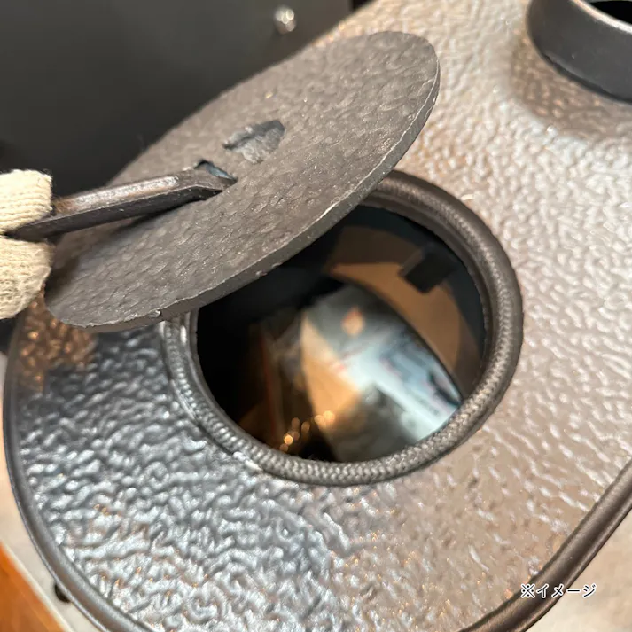 鋳物薪ストーブ EV-515TX 煙突径φ106mm 暖房面積10~15坪【別送品】