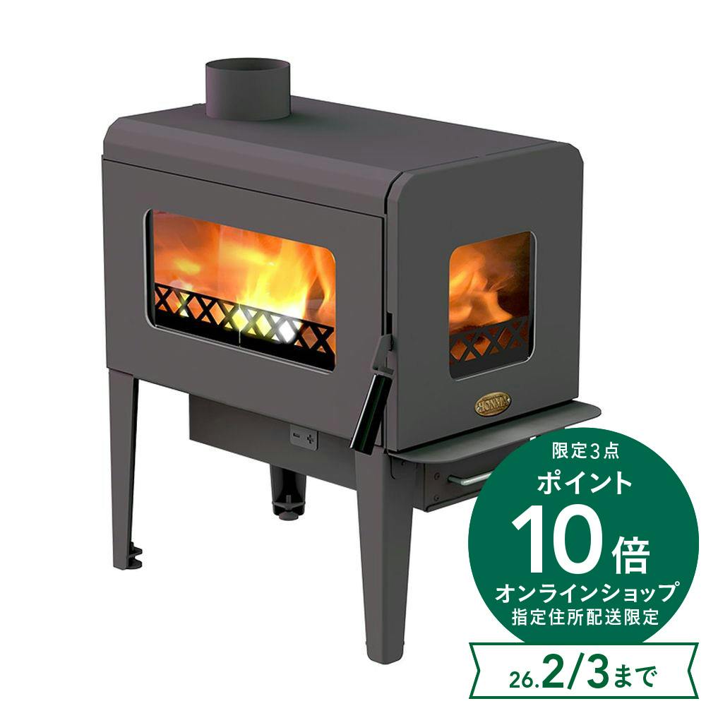 鋼板製薪ストーブ HM-360 煙突径φ120mm 暖房面積20～25坪【別送品】