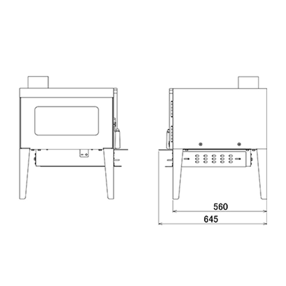 すとーぶ k996r115 暖炉のように可愛らしい電気ストーブ レトロな