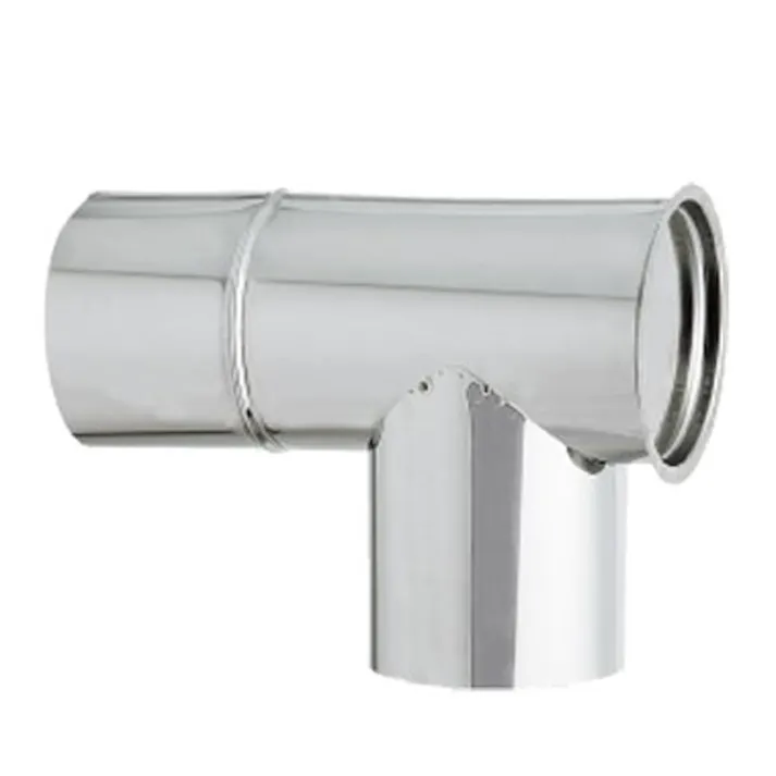 ステンレス T曲 φ106mm ハゼ折り煙突