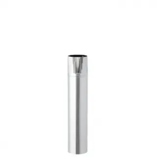 ステンレス 半直筒 455L φ100mm ハゼ折り煙突