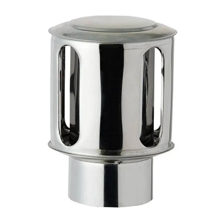 ステンレス 丸型トップ φ106mm ボイラー用 ハゼ折り煙突