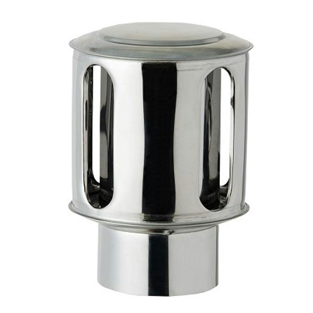 ステンレス 丸型トップ φ106mm ボイラー用 ハゼ折り煙突 | 空調・季節