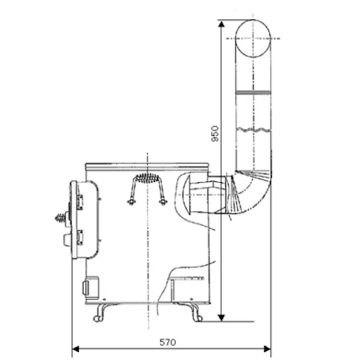 クッキングストーブ RS-41 屋外専用 煙突径φ100mm