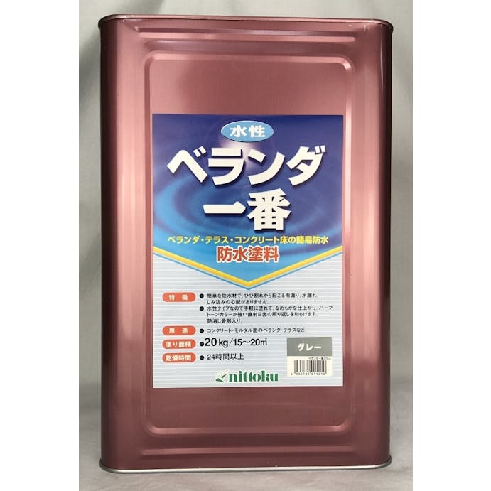 日本特殊塗料 水性 ベランダ一番 防水塗料 グレー 20kg【別送品】