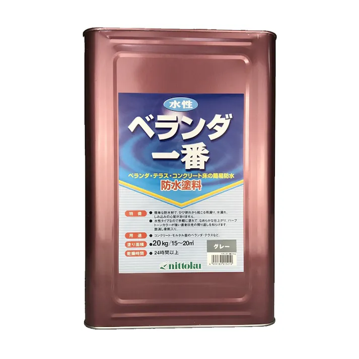 日本特殊塗料 水性 ベランダ一番 防水塗料 グレー 20kg【別送品】