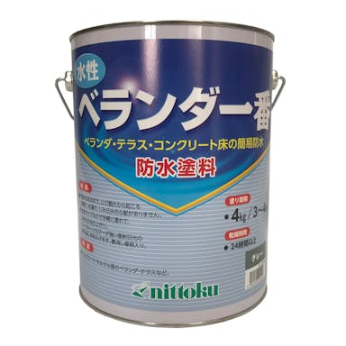日本特殊塗料 水性 ベランダ一番 防水塗料 グレー 4kg【別送品】