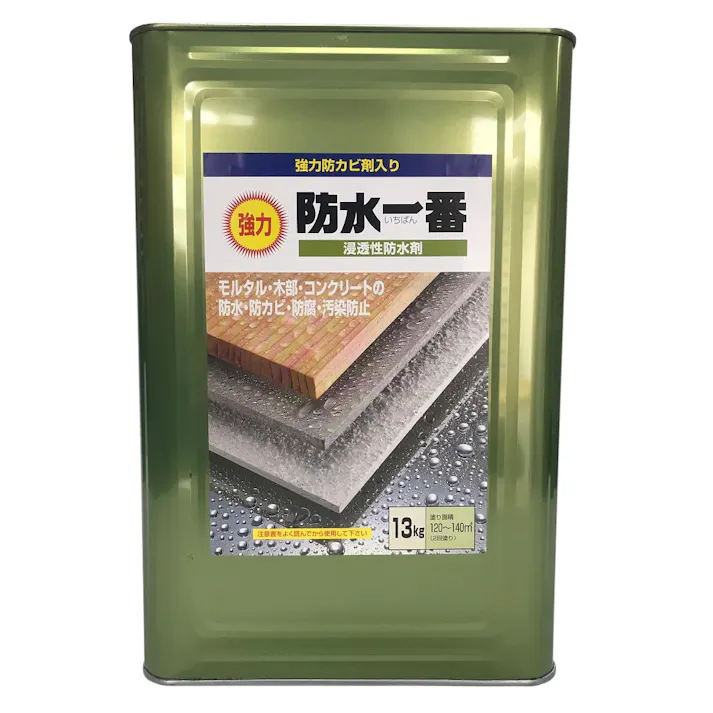 日本特殊塗料 浸透性防水剤 強力 防水一番 強力防カビ剤入り 13kg【別送品】