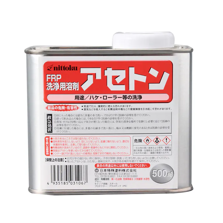 日本特殊塗料 アセトン 500ml【SU】(販売終了)