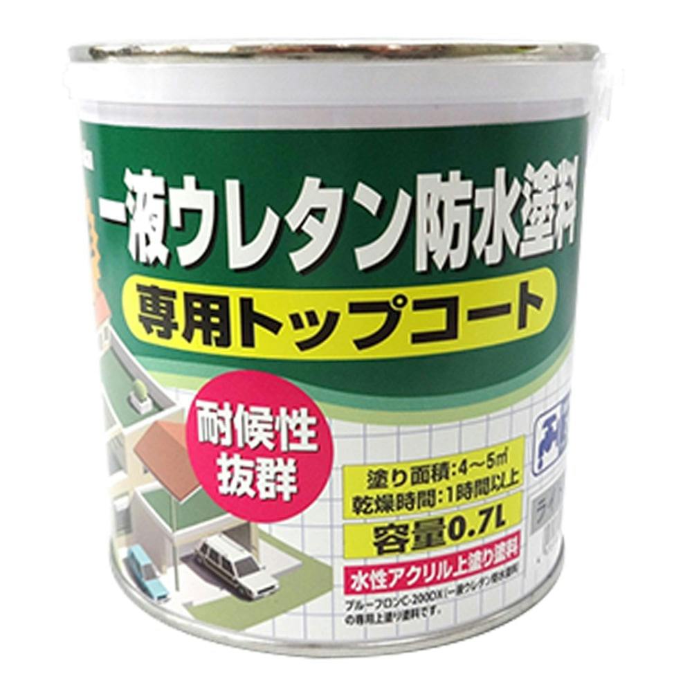 日本特殊塗料 1液ウレタン防水塗料 専用トップコート ライトグレー 0.7
