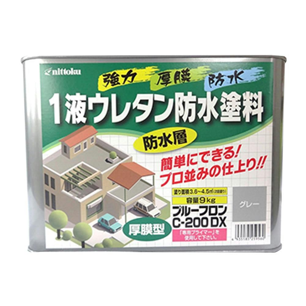 日本特殊塗料 1液ウレタン防水塗料 プルーフロンC-200DX グレー 9kg