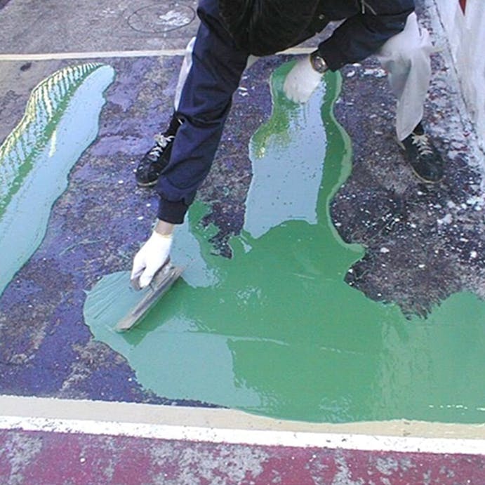 日本特殊塗料 1液ウレタン防水塗料 プルーフロンC-200DX グリーン 9kg【別送品】