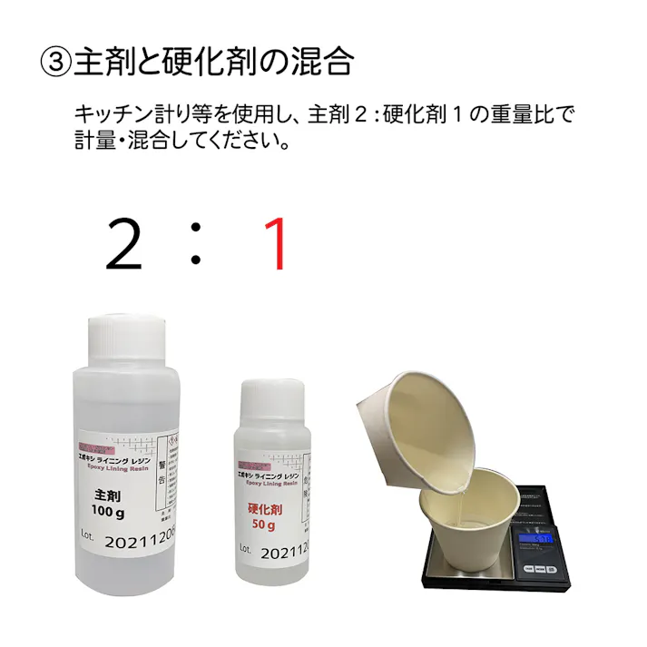 日本特殊塗料 エポキシライニングレジン 300gセット