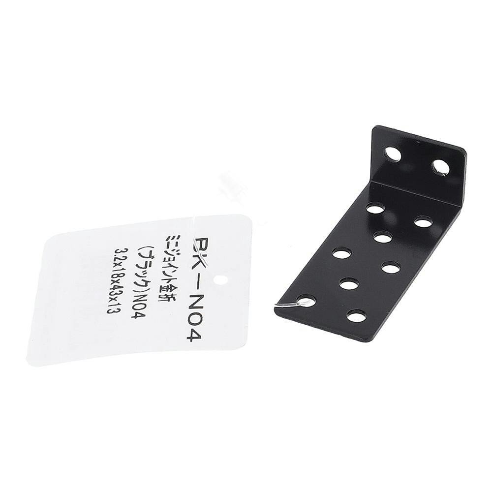 ミニジョイント金折 ブラック 3.2×18×43×13mm 補強金具 ミニジョイント金折 ブラック 3.2×18×43×13mm 補強金具