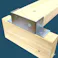 2×4用金具ジョイスト 黒塗装 J4