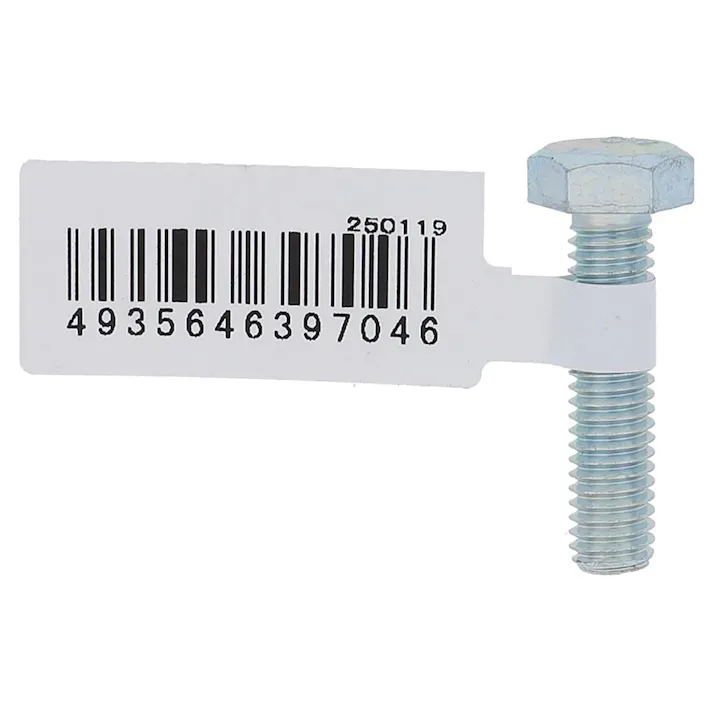 六角ボルト ユニクロ 全ねじ 35-704 M6×25mm バラJAN付