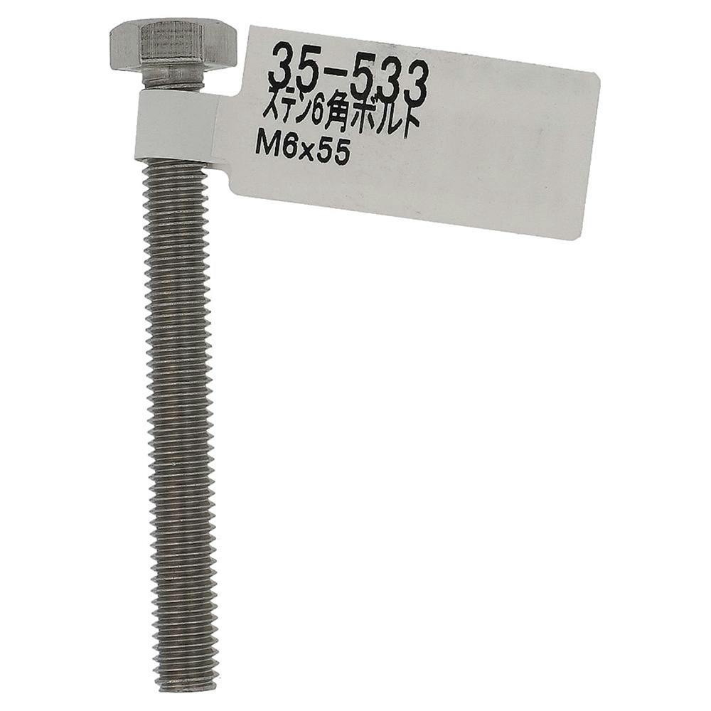 六角ボルト ステンレス 35-533 M6×55mm バラJAN付
