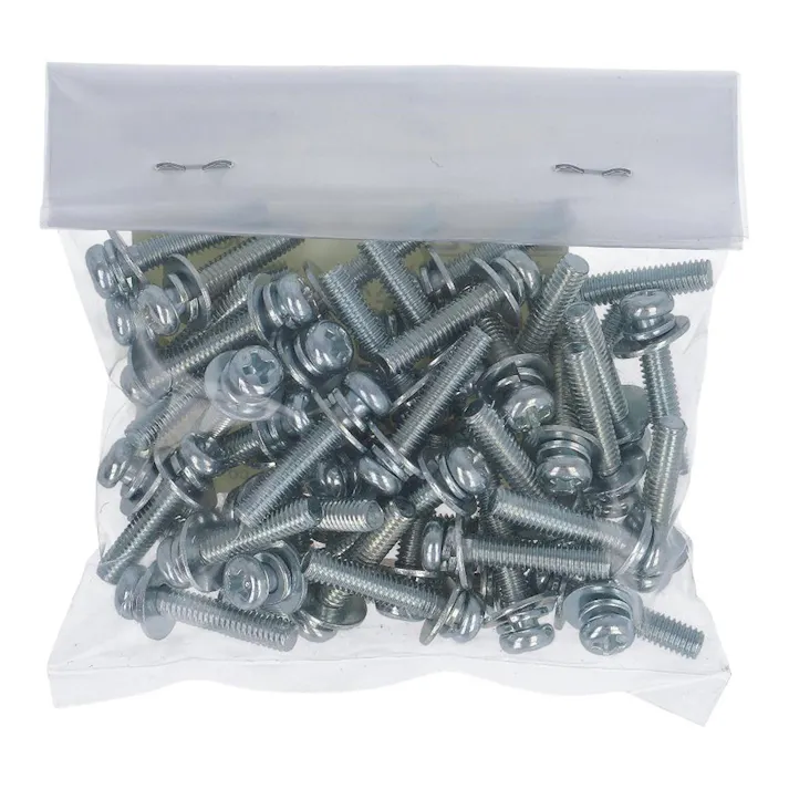 座金組込小ねじ P-3 ユニクロ 61-314 M4×20mm 50本入 袋売