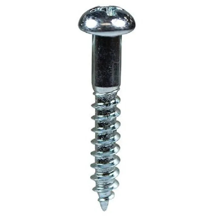 木ねじ 丸 鉄/ユニクロメッキ BO-070 3.1×20mm 23入