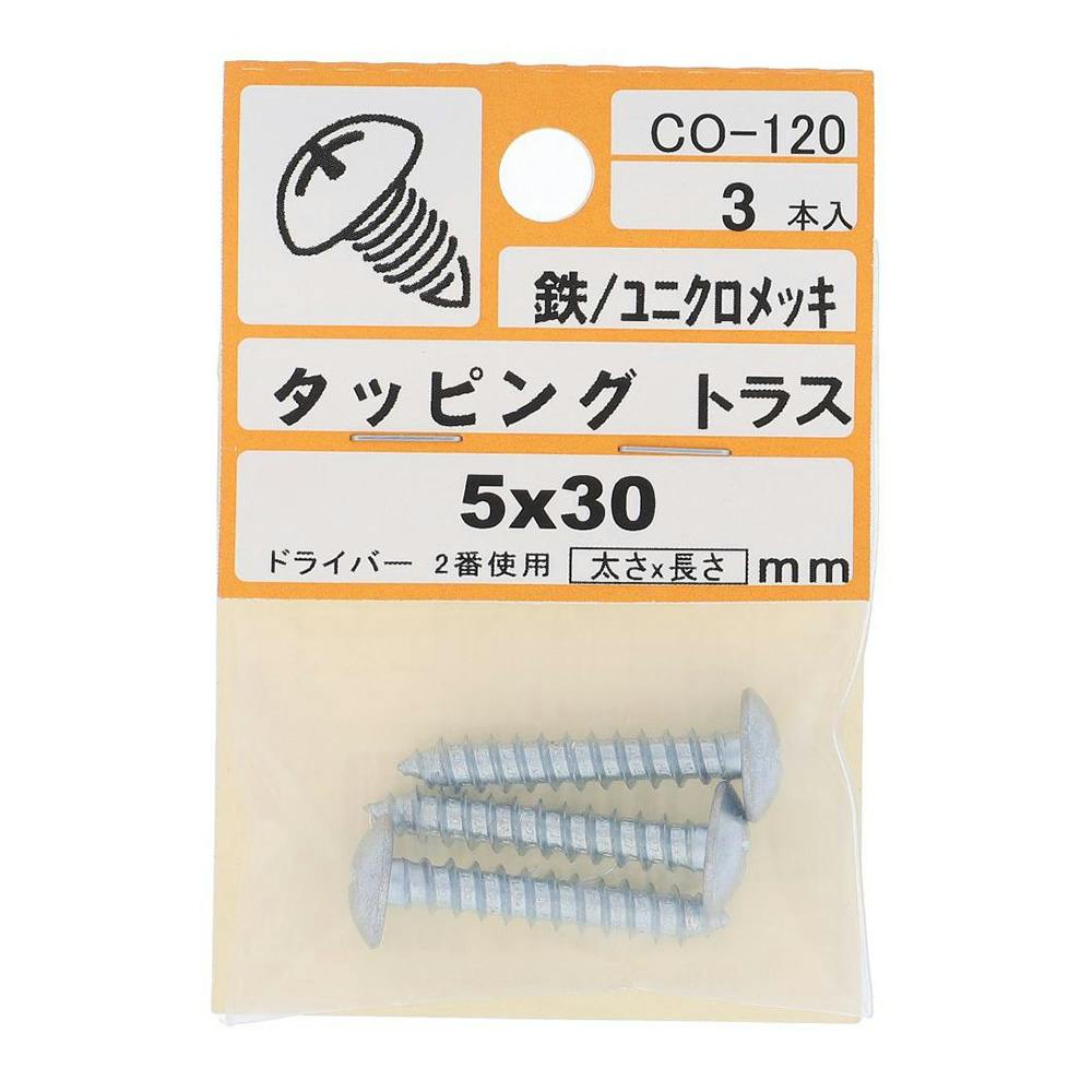 タッピング トラス CO-120 5×30mm タッピングねじ タッピング トラス CO-120 5×30mm タッピングねじ