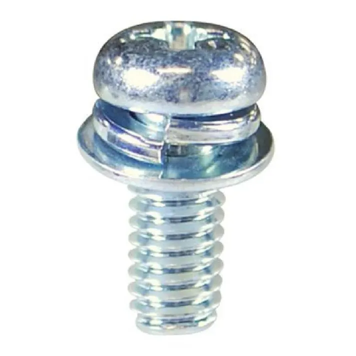 座金組込ねじ 鉄/ユニクロメッキ EO-315 P=4 M5×30mm 4本入 小袋