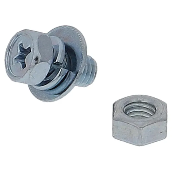 アプセット六角ボルト 鉄/ユニクロメッキ P=3 FO-256 5×10mm 6入