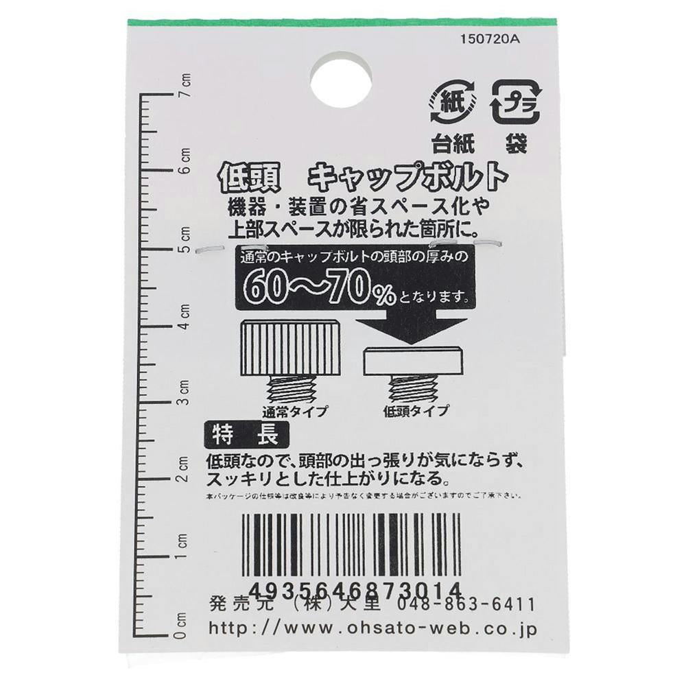 六角穴付ボルト ステンレス 低頭 GO-301 4×6mm 3本入 | ねじ