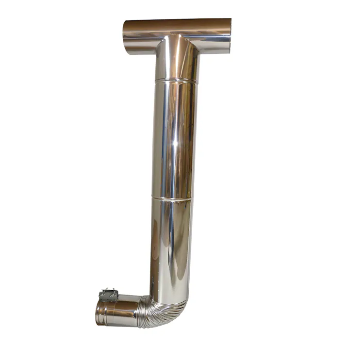 簡易煙突セット 薪ストーブ煙突接続うしろ側用【別送品】