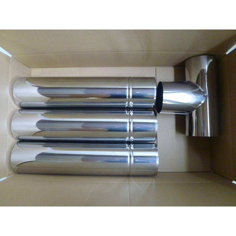 ラッキー煙突セット(径100mm) 簡易煙突セット 薪ストーブ煙突接続うえ側用【別送品】 | 建築