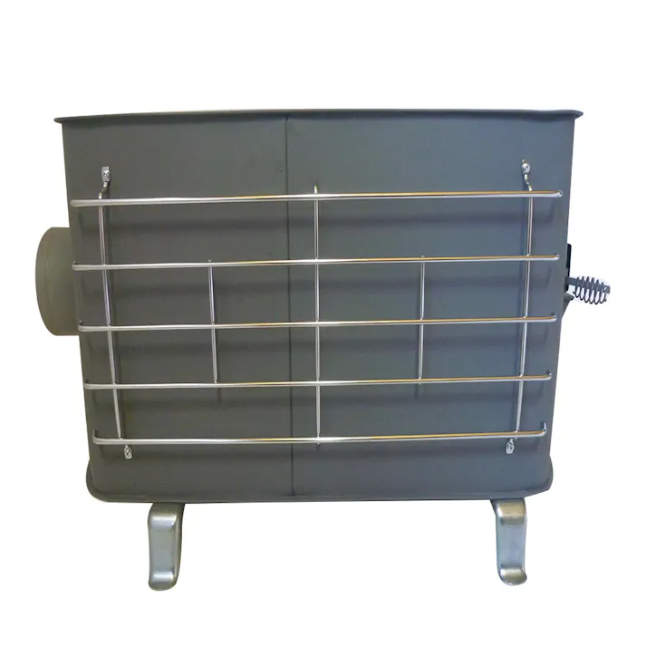 角型薪ストーブ ガード付ワイド グレー(煙突別売)【別送品】