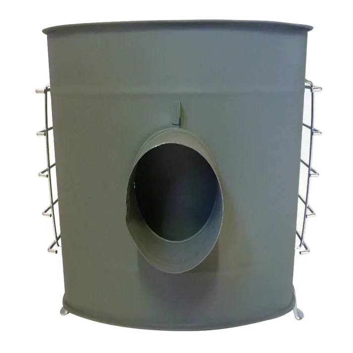 角型薪ストーブ ガード付ワイド グレー(煙突別売)【別送品】