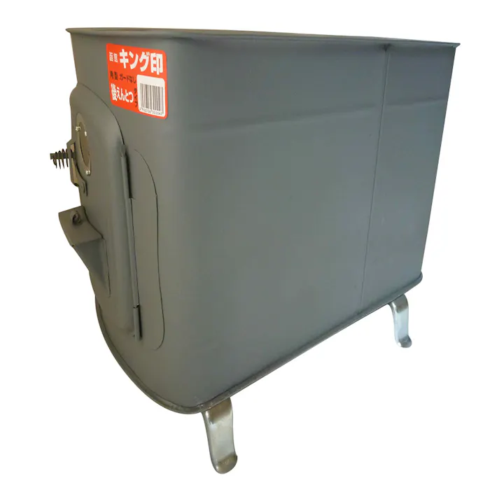 角型薪ストーブ ガード無 うしろ煙突式(煙突別売)【別送品】