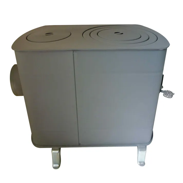 角型薪ストーブ ガード無 うしろ煙突式(煙突別売)【別送品】