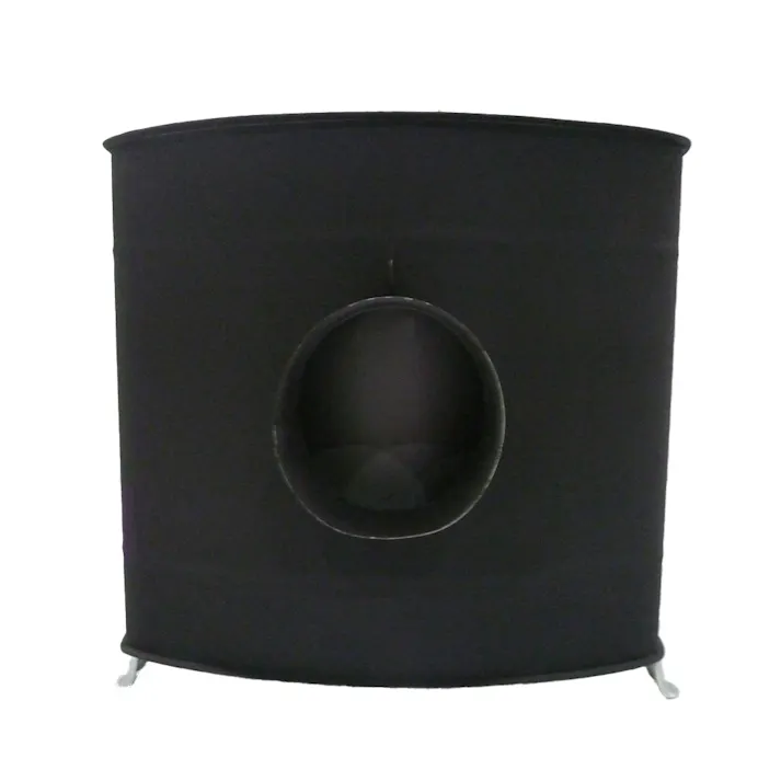 角型ストーブガードなしワイド ブラック 煙突別売【別送品】