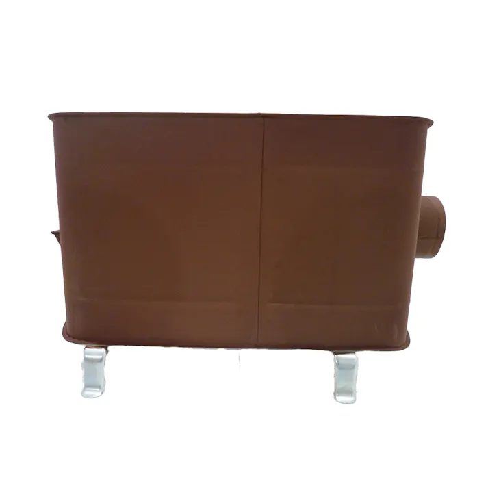 角型ストーブガードなしワイド レンガ調 煙突別売【別送品】