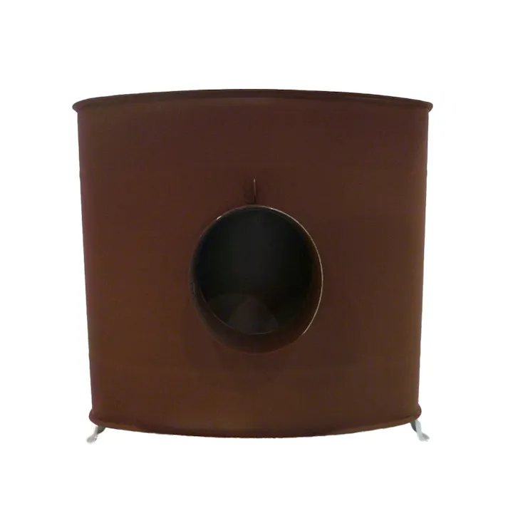 角型ストーブガードなしワイド レンガ調 煙突別売【別送品】