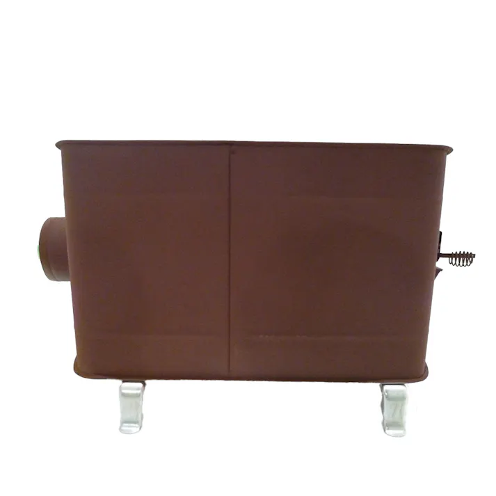 角型ストーブガードなしワイド レンガ調 煙突別売【別送品】