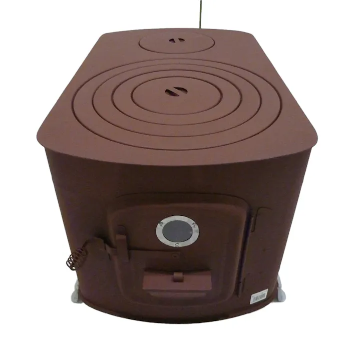 角型ストーブガードなしワイド レンガ調 煙突別売【別送品】