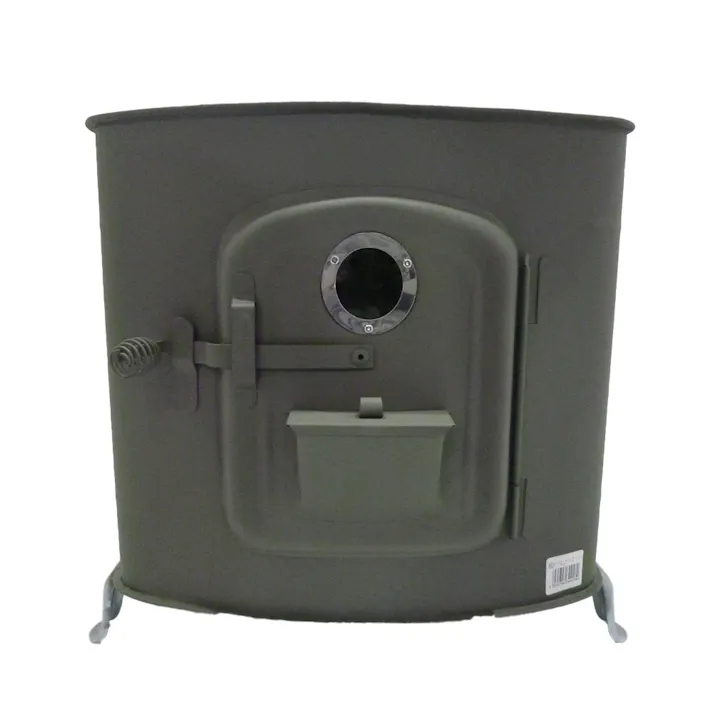 角型ストーブガードなしワイド オリーブ 煙突別売【別送品】
