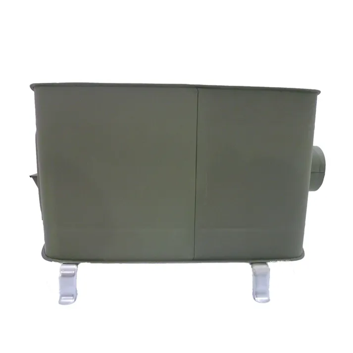 角型ストーブガードなしワイド オリーブ 煙突別売【別送品】