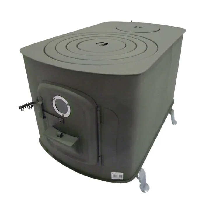 角型ストーブガードなしワイド オリーブ 煙突別売【別送品】