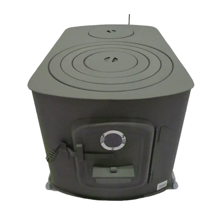 角型ストーブガードなしワイド オリーブ 煙突別売【別送品】