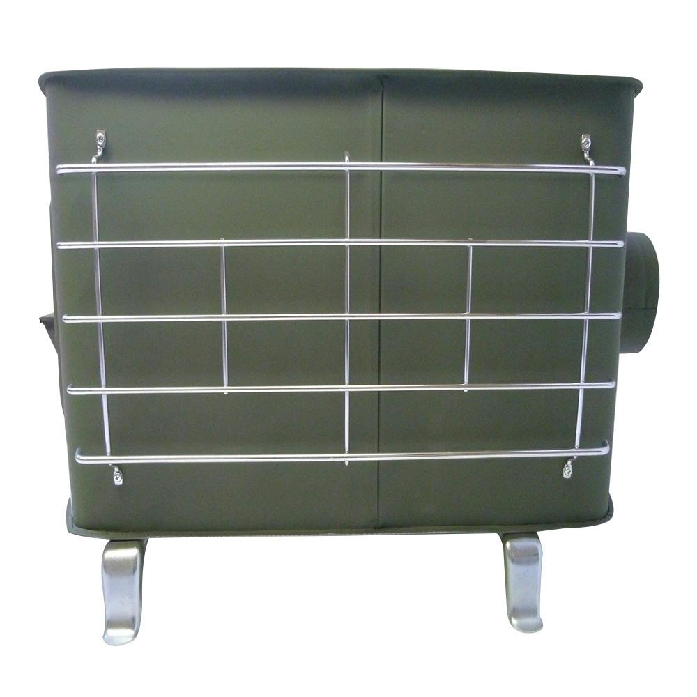 新保製作所 角型ガード付き 薪ストーブ スチール製 煙突付き 新保製作所 角型窓付ガード付薪ストーブ ベイダー の通販