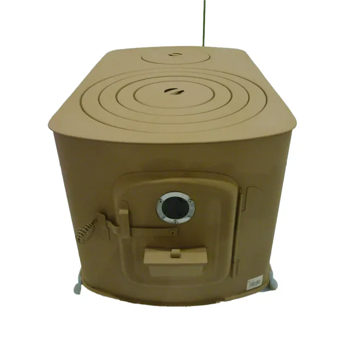 角型ストーブガードなしワイド ベージュ 煙突別売【別送品】