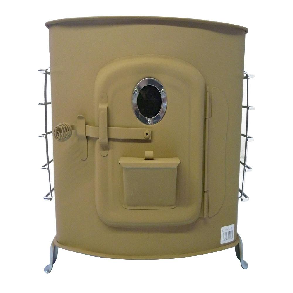 角型薪ストーブ ガード付ワイド ベージュ(煙突別売)【別送品】 | 空調